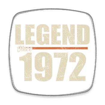 Jubiläum 1972 | Legende seit 1972 - Viereckiger Kühlschrankmagnet - Weiß - Vorne