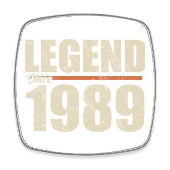 Geburtstag 1989 | Legende seit 1989 - Viereckiger Kühlschrankmagnet - Weiß - Vorne