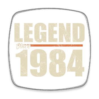 Geburtstag 1984 | Legende seit 1984 - Viereckiger Kühlschrankmagnet - Weiß - Vorne