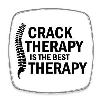 Chiropractor Crack Therapy Best Clinical Therapy  - Square fridge magnet - white - Front