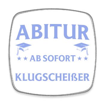 Abitur réussi en 2026 Examen final - Magnet carré - blanc - Devant