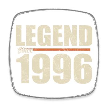 Jubiläum 1996 | Legende seit 1996 - Viereckiger Kühlschrankmagnet - Weiß - Vorne