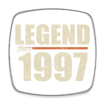 Anniversary 1997 | Legend since 1997 - Square fridge magnet - white - Front