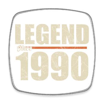 1990 Birthday | Legend since 1990 - Square fridge magnet - white - Front