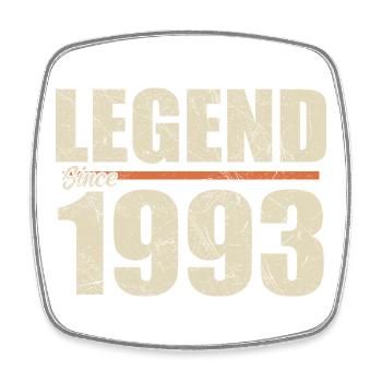 Jubiläum 1993 | Legende seit 1993 - Viereckiger Kühlschrankmagnet - Weiß - Vorne