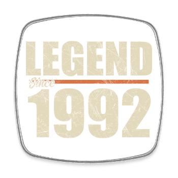 Anniversary 1992 | Legend since 1992 - Square fridge magnet - white - Front