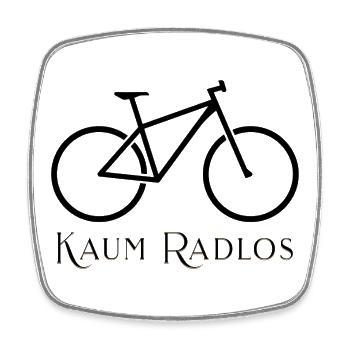 Minimalistisches Rennrad Statement Motiv - Viereckiger Kühlschrankmagnet - Weiß - Vorne