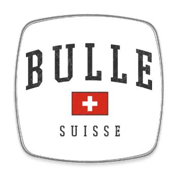 Bulle Suisse Emblem - Square fridge magnet - white - Front