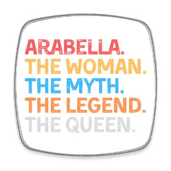 Arabella La Femme Le Mythe La Légende La Reine - Magnet carré - blanc - Devant