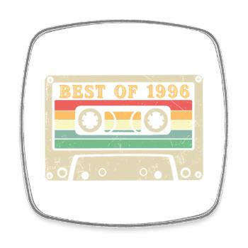 Best of 1996 Cassette rétro 30e anniversaire - Magnet carré - blanc - Devant