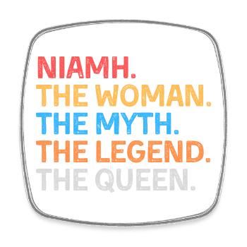 Niamh Die Frau Der Mythos Die Legende Die Königin - Viereckiger Kühlschrankmagnet - Weiß - Vorne