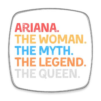 Ariana Die Frau Der Mythos Die Legende Die Königin - Viereckiger Kühlschrankmagnet - Weiß - Vorne