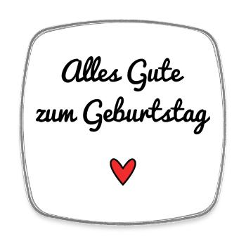 Alles Gute zum Geburtstag. Autriche. ANNIVERSAIRE. - Magnet carré - blanc - Devant