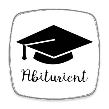 High-school graduate - Square fridge magnet - white - Front