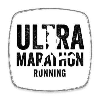 Ultra Marathon Running - Square fridge magnet - white - Front