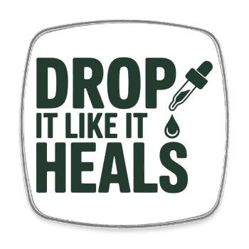 Homeopathy Drop It Like It Heals Professional  - Square fridge magnet - white - Front