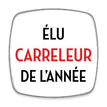 Elected Tiler of the Year - Square fridge magnet - white - Front