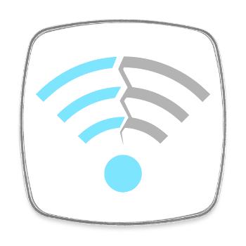 Wi-Fi WiFi Signal Icon - Square fridge magnet - white - Front