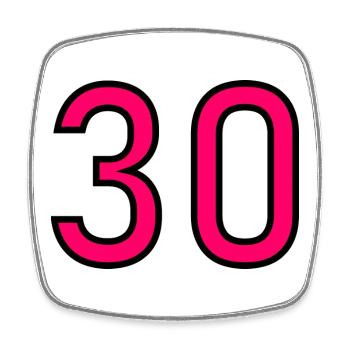 ANNIVERSAIRE. HAPPY BIRTHDAY. JOYEUX ANNIVERSAIRE. - Magnet carré - blanc - Devant