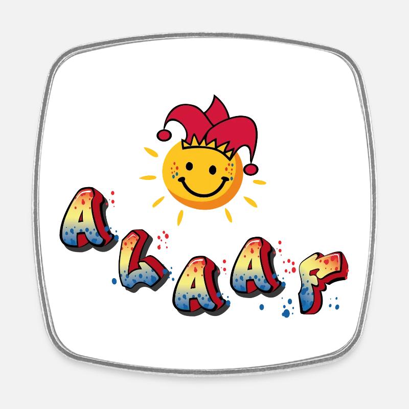 Karneval Alaaf - Viereckiger Kühlschrankmagnet - Weiß