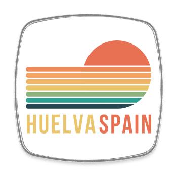 Huelva, Spanien - Viereckiger Kühlschrankmagnet - Weiß - Vorne