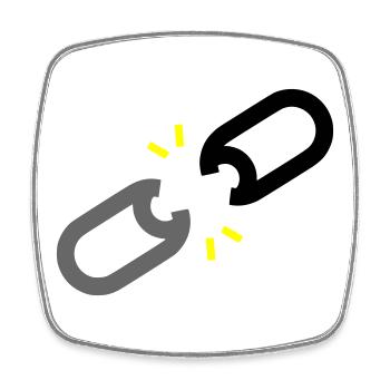 Broken Chain Freedom - Square fridge magnet - white - Front