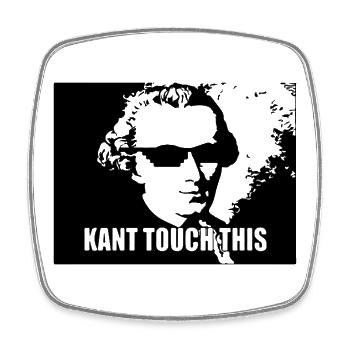 Kant touch this - Square fridge magnet - white - Front
