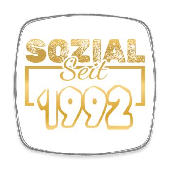 Social 1992 - Magnet carré - blanc - Devant