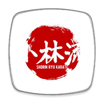 Karate Shorin Ryu Martial Arts - Square fridge magnet - white - Front