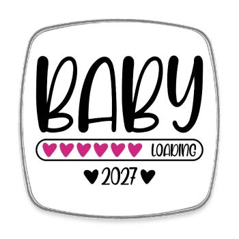 Chargement du bébé 2027 - Magnet carré - blanc - Devant