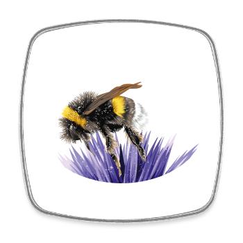 bumblebee - Square fridge magnet - white - Front