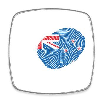 It's In My DNA New Zealand - Square fridge magnet - white - Front
