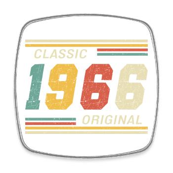 1966 - Classic original - Viereckiger Kühlschrankmagnet - Weiß - Vorne