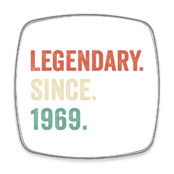 legendary since 1969 - Square fridge magnet - white - Front