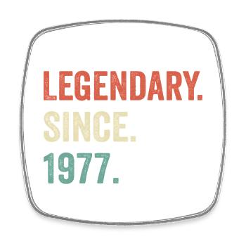 legendary since 1977 - Magnet carré - blanc - Devant