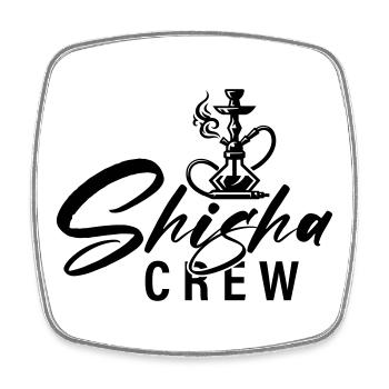 Shisha Crew - Square fridge magnet - white - Front