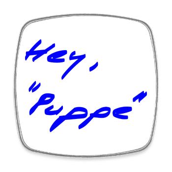 Greeting - different - Square fridge magnet - white - Front