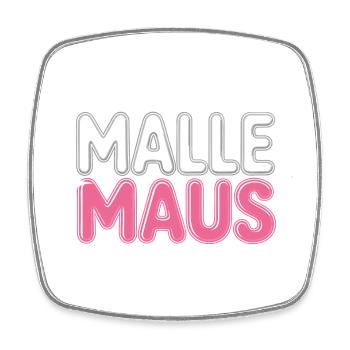 Mallemaus JGA Frauen Mallorca Fan Party Malle Maus - Viereckiger Kühlschrankmagnet - Weiß - Vorne