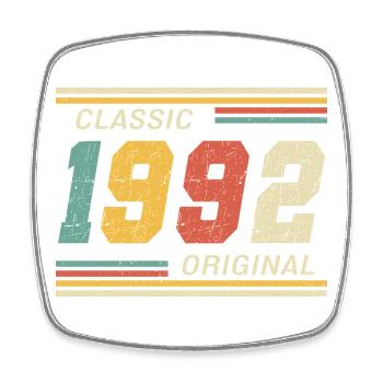Classic 1992 original 1992 - Square fridge magnet - white - Front