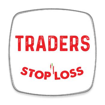 5 Traders sur 4 Move Stop Loss Humour - Magnet carré - blanc - Devant