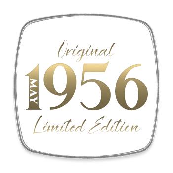 Cadeau du 70e anniversaire Mari Original mai 1956 - Magnet carré - blanc - Devant