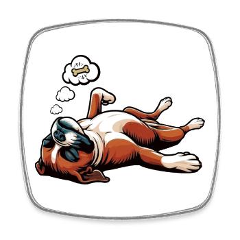Boxer Boxer Porte-boxeurs Boxer Chien Boxer Propriétaire de boxer Fan boxer - Magnet carré - blanc - Devant