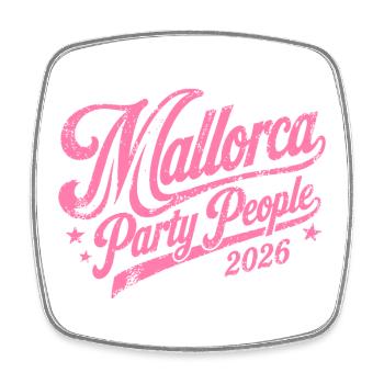 Malle 2026 Mallorca Party People 2026 - Viereckiger Kühlschrankmagnet - Weiß - Vorne