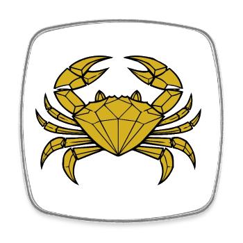 Cancer – Protection & Strength - Square fridge magnet - white - Front