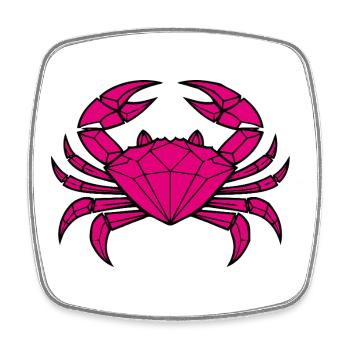 Cancer – Protection et force - Magnet carré - blanc - Devant
