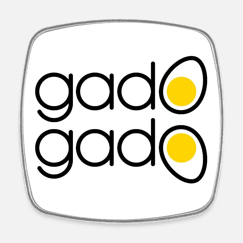 Indonesian Gado Gado - Square fridge magnet - white
