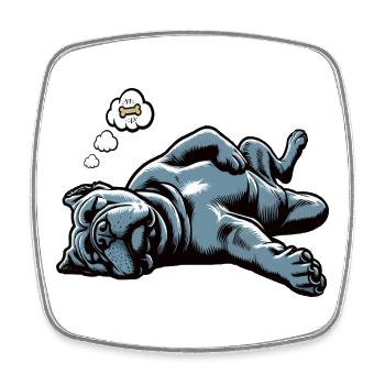 Cane Corso Cane Corsos Corso halter Corso Besitzer - Viereckiger Kühlschrankmagnet - Weiß - Vorne