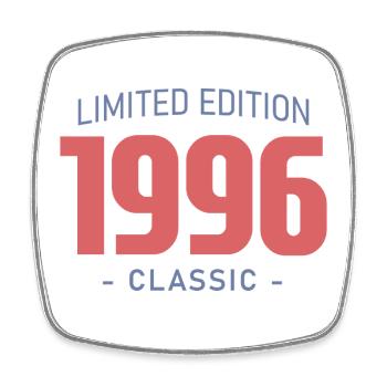 T-Shirt 30 Ans 1996 Humour Drôle - Magnet carré - blanc - Devant