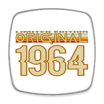 Original 1964 Retro - Square fridge magnet - white - Front