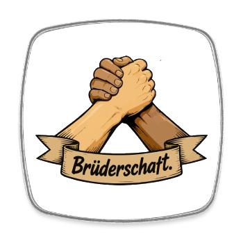 Brüderschaft vereint - Viereckiger Kühlschrankmagnet - Weiß - Vorne